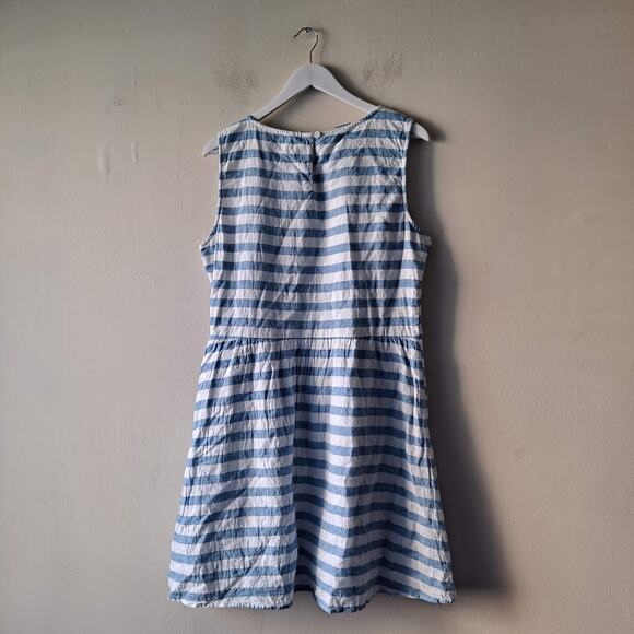Beach Lunch Lounge Blue & White Striped Sleeveless Dress - Size XL (NWT) - Picture 6 of 15